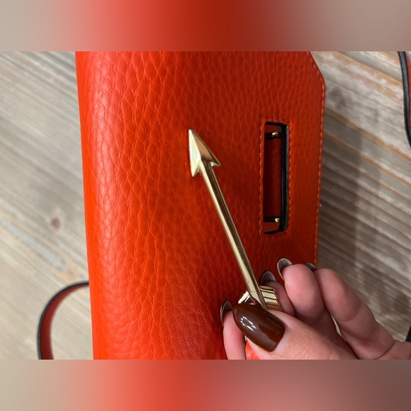 Mackage Orange Leather Crossbody Bag - Picture 5 of 5